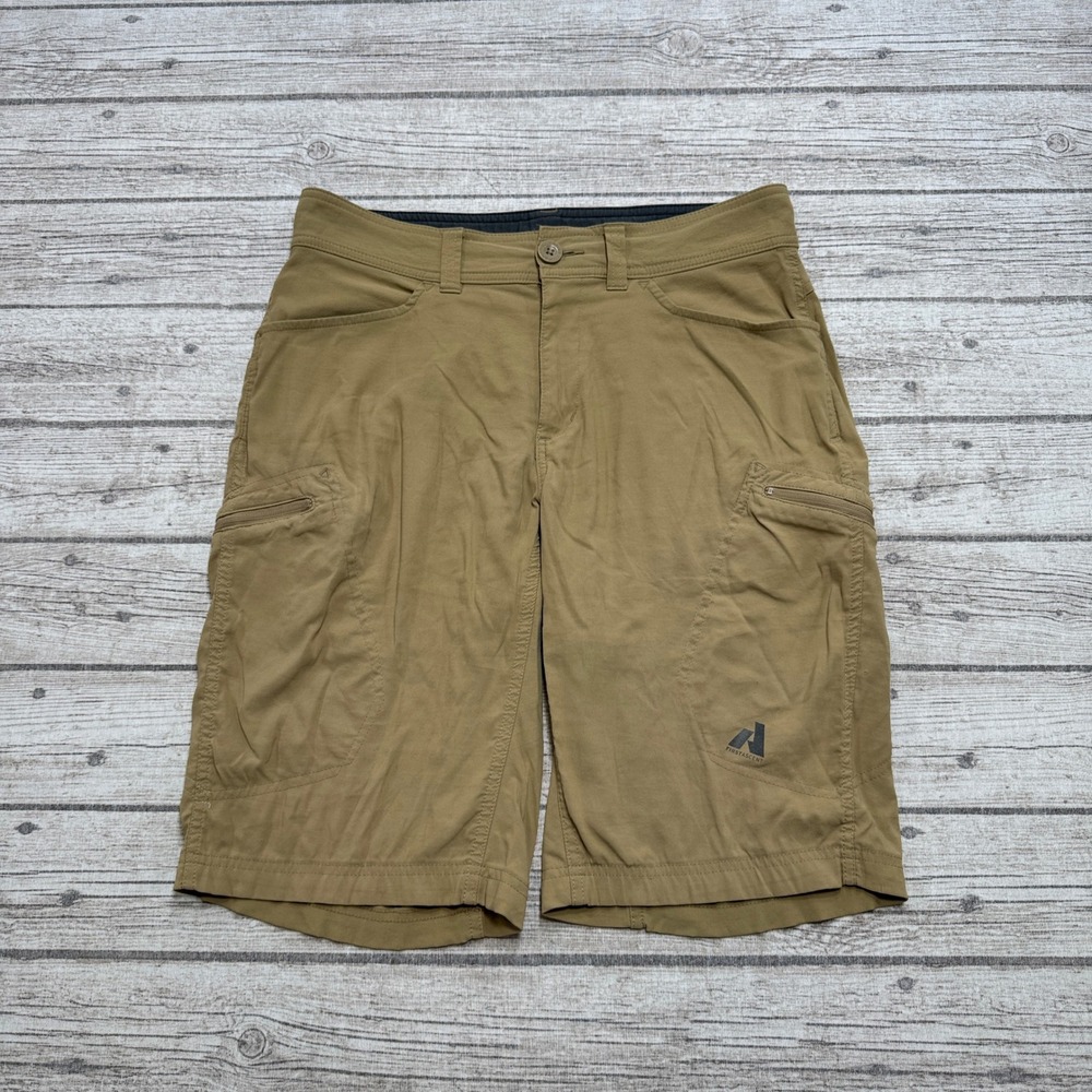 Eddie Bauer Cargo Shorts Men's 33 Brown First Ascent Athletic Hiking Workwear